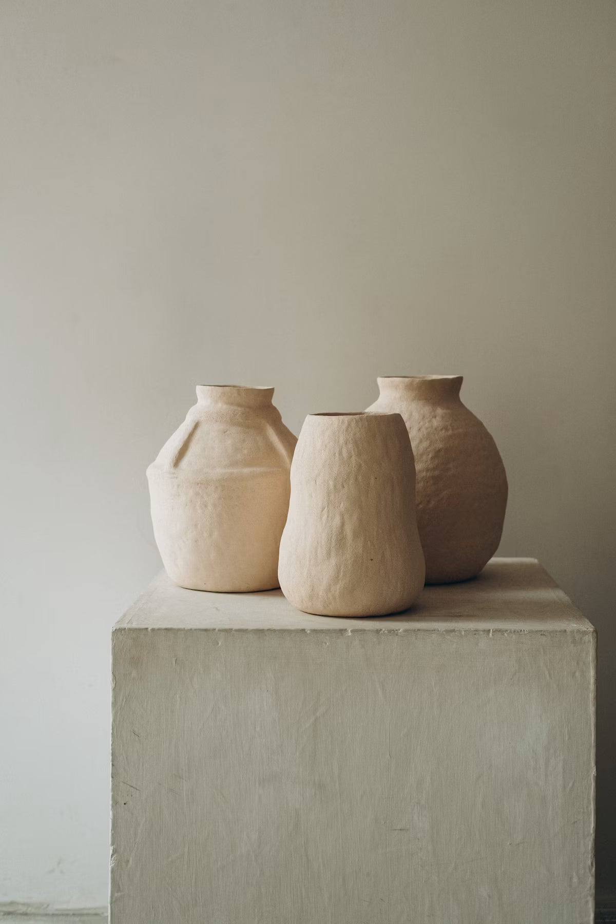 Terracotta Ribbed Vase